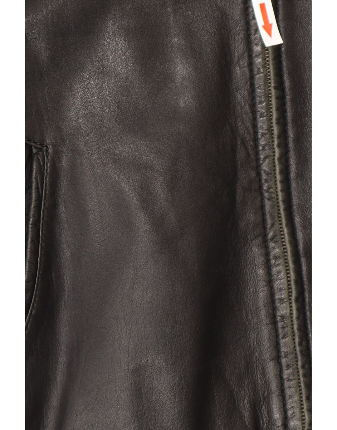 Vintage Bomber læderjakke til mænd IT 50 Stor sort læder