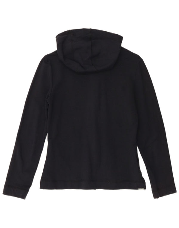 Reebok Dame Hættetrøje Sweater UK 12 Medium Navy Blue Bomuld