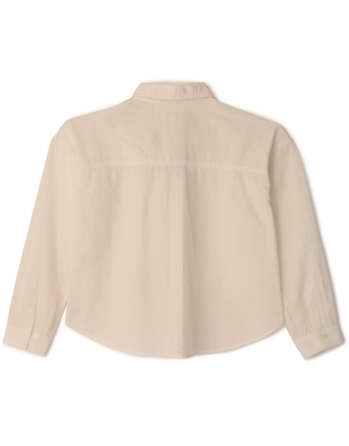 Zara Pigeskjortebluse 13-14 År Hvid Modal