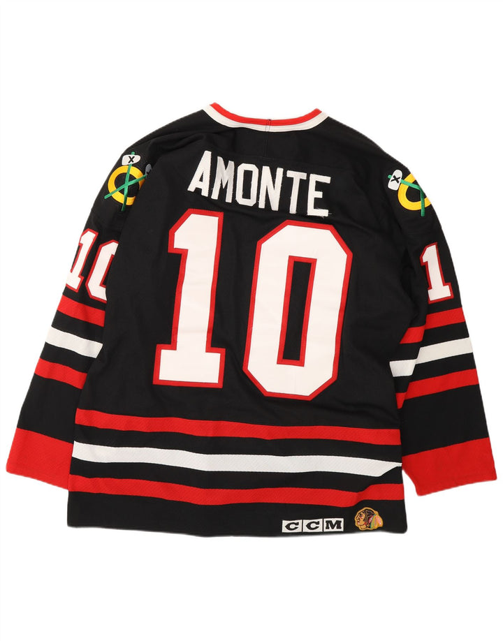 CCM NHL Herre Chicago Blachawks Tonny Amonte 10 Jersey Top Large Sort