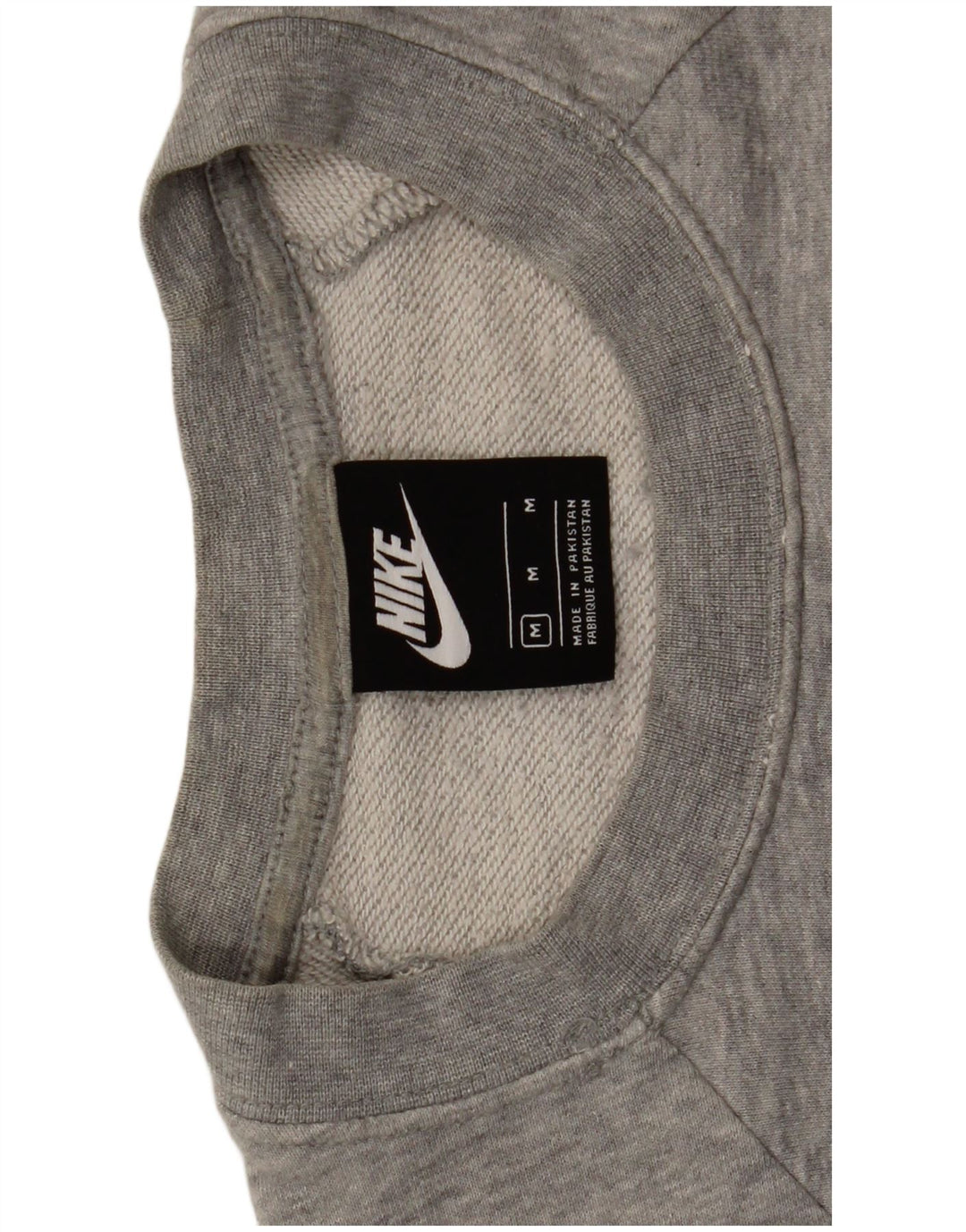 Nike Dame Grafisk Sweatshirt Jumper UK 14 Medium Grey Bomuld
