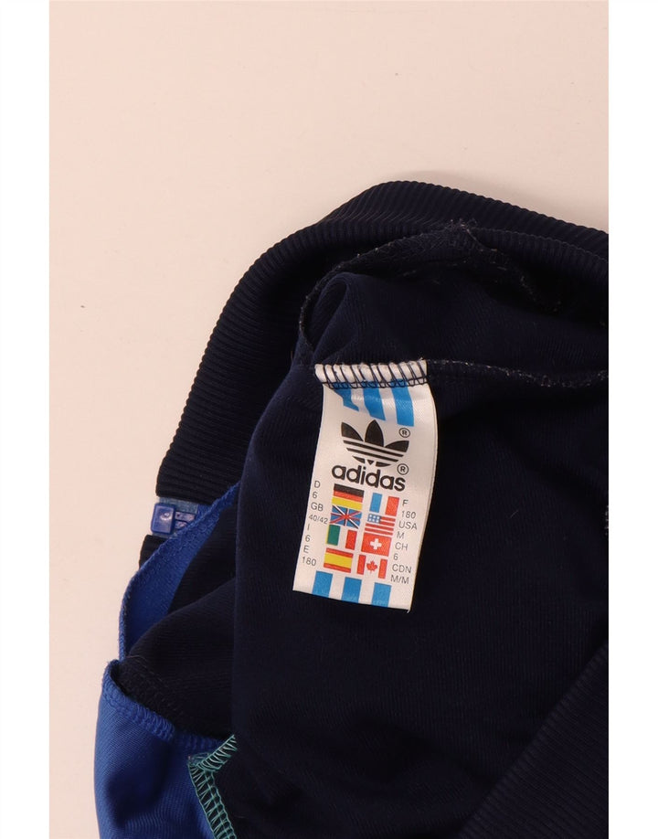Adidas Træningsdragt til mænd Topjakke UK 40/42 Medium Blue Colourblock Polyester