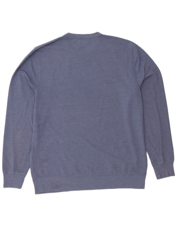 J. CREW Sweatshirt til mænd XL Blå bomuld