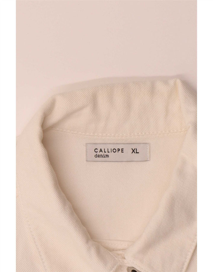 Calliope Dame denimjakke UK 18 XL Hvid