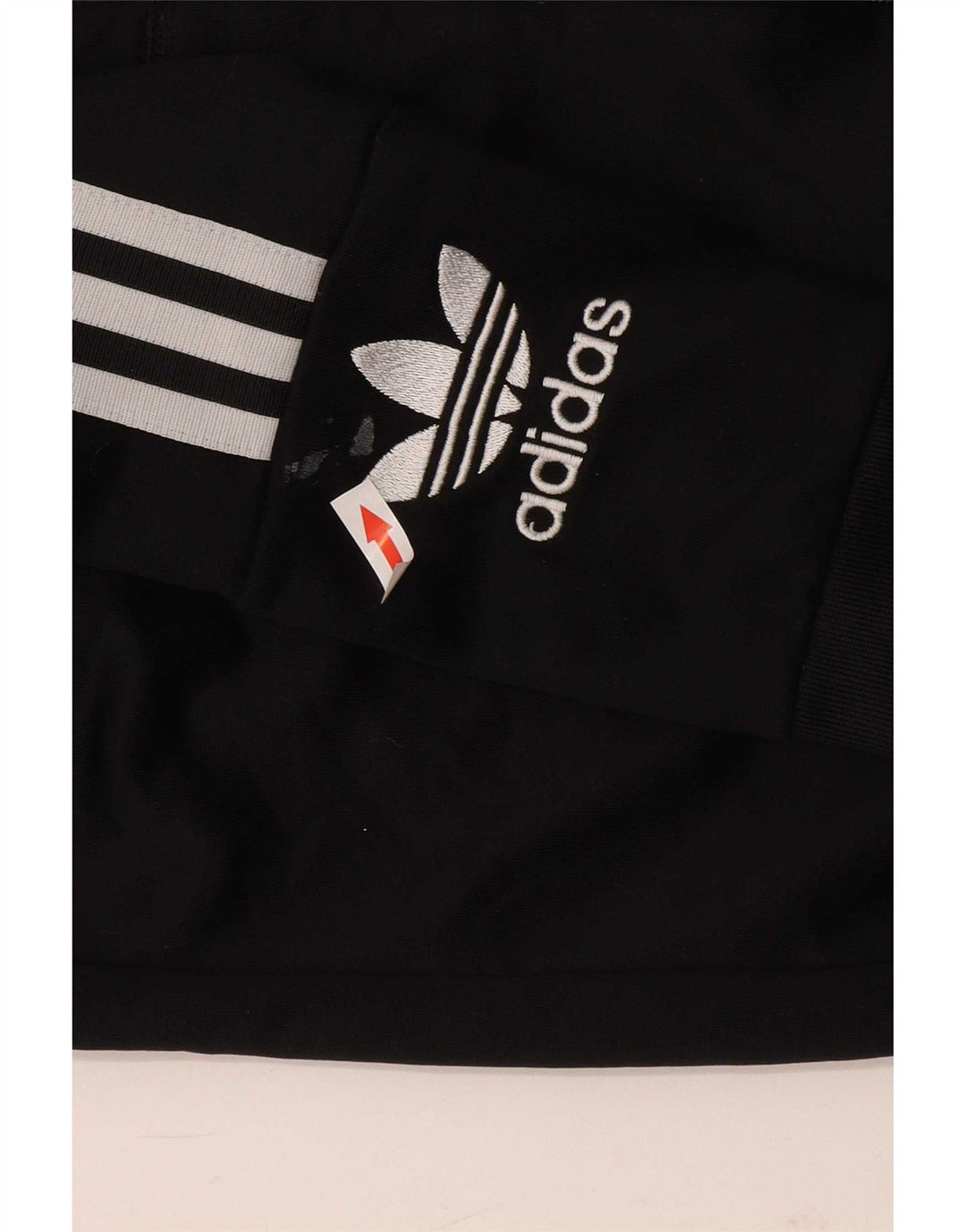 Adidas Dame Grafisk Hættetrøje Sweater UK 12 Medium Sort Polyester