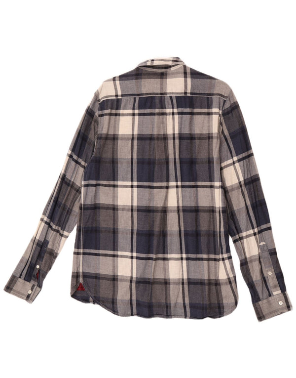 Woolrich Herre Flanelskjorte Medium Navyblå Plaid