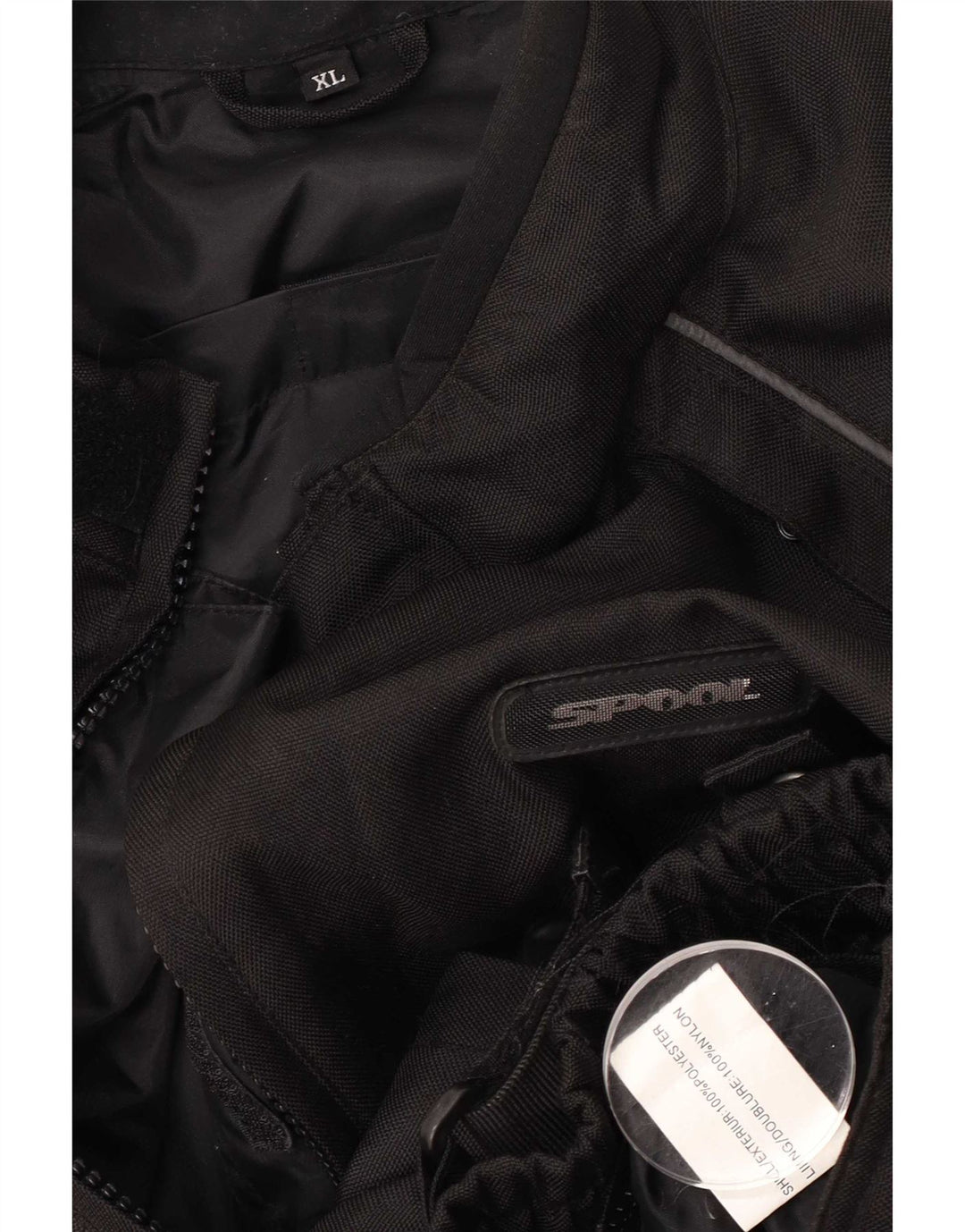 Spool Herre Racer Jacket UK 42 XL Sort Polyester