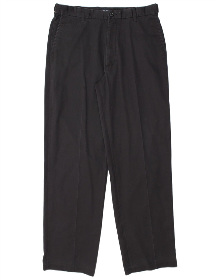 IZOD Lige Chino-bukser til mænd W34 L34 Marineblå bomuld