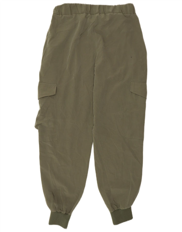 Zara Joggers Cargo Bukser Small W28 L27 Khaki Polyester