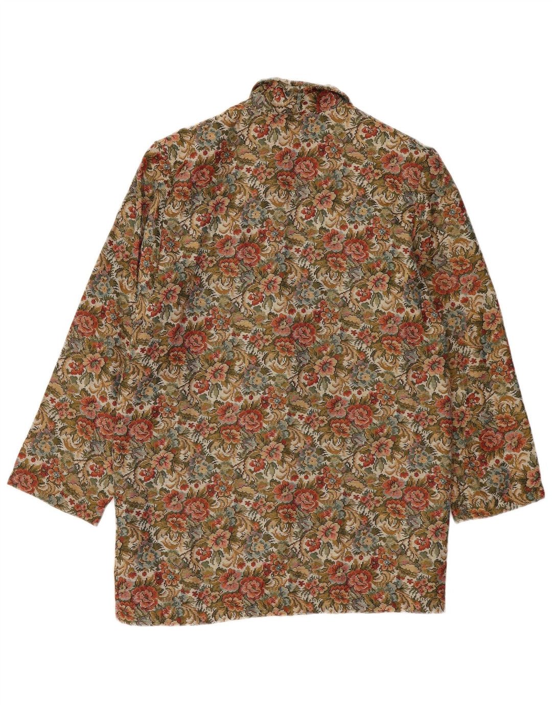 Vintage Dame 2 Button Blazer Jacket UK 14 Large Multicolored Floral