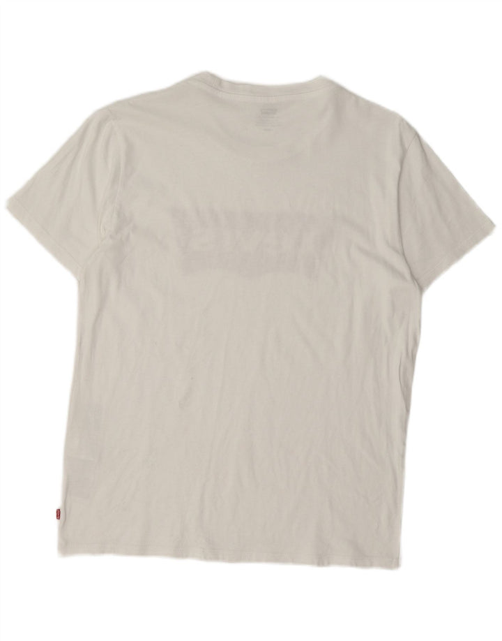 Levi's Grafisk T-shirt top til mænd Lille hvid bomuld