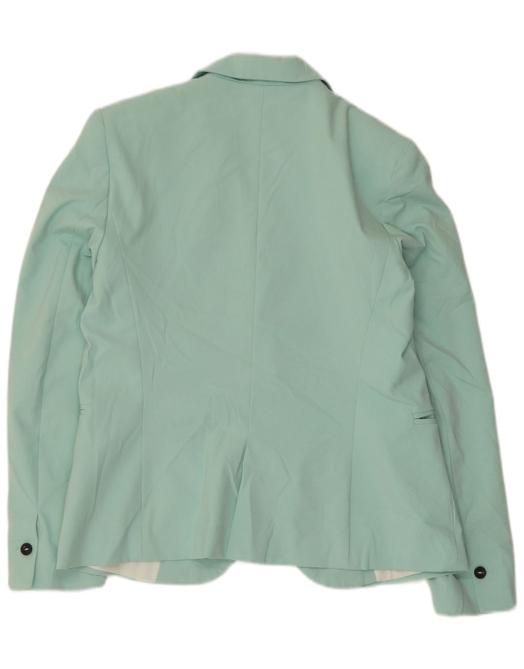 Zara Dame 1-knaps blazerjakke EU 40 mellemgrøn polyester