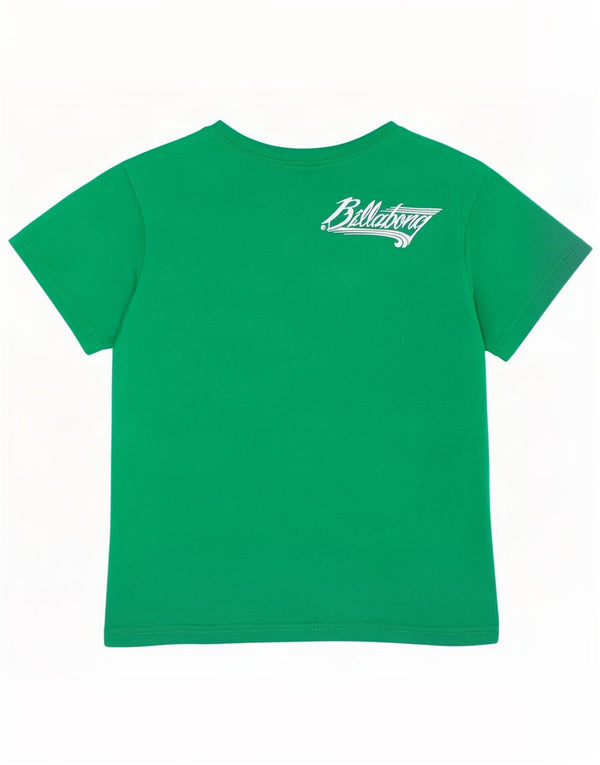 Billabong Boys Grafisk T-Shirt Top 5-6 år Grøn Bomuld