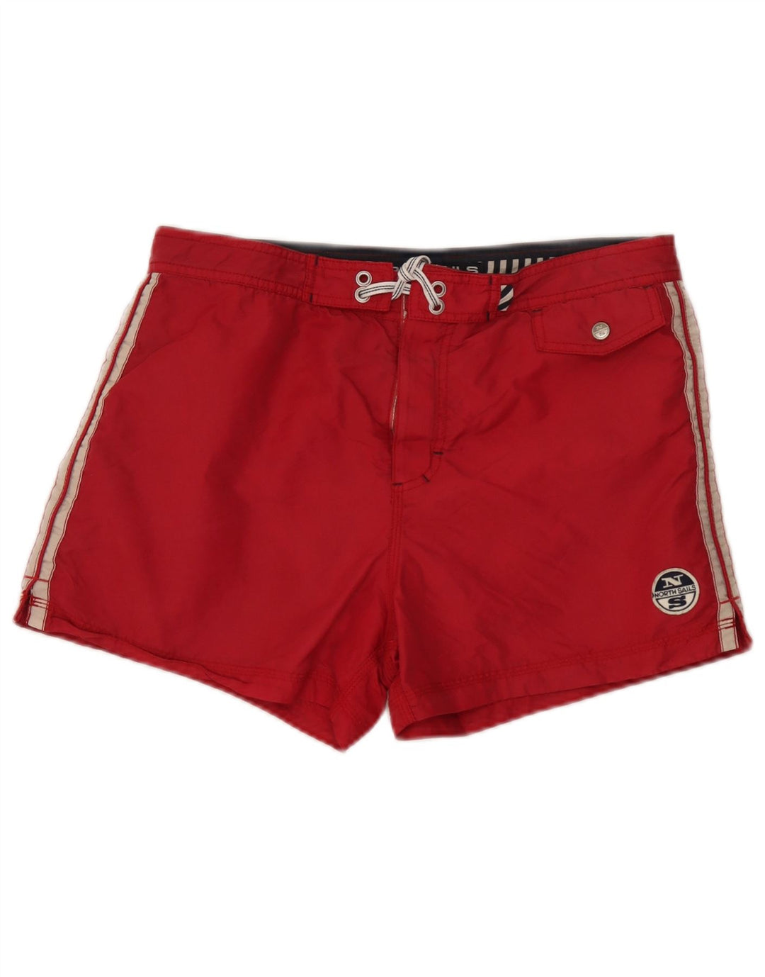 North Sails Herre grafiske badeshorts Medium Rød Polyamid