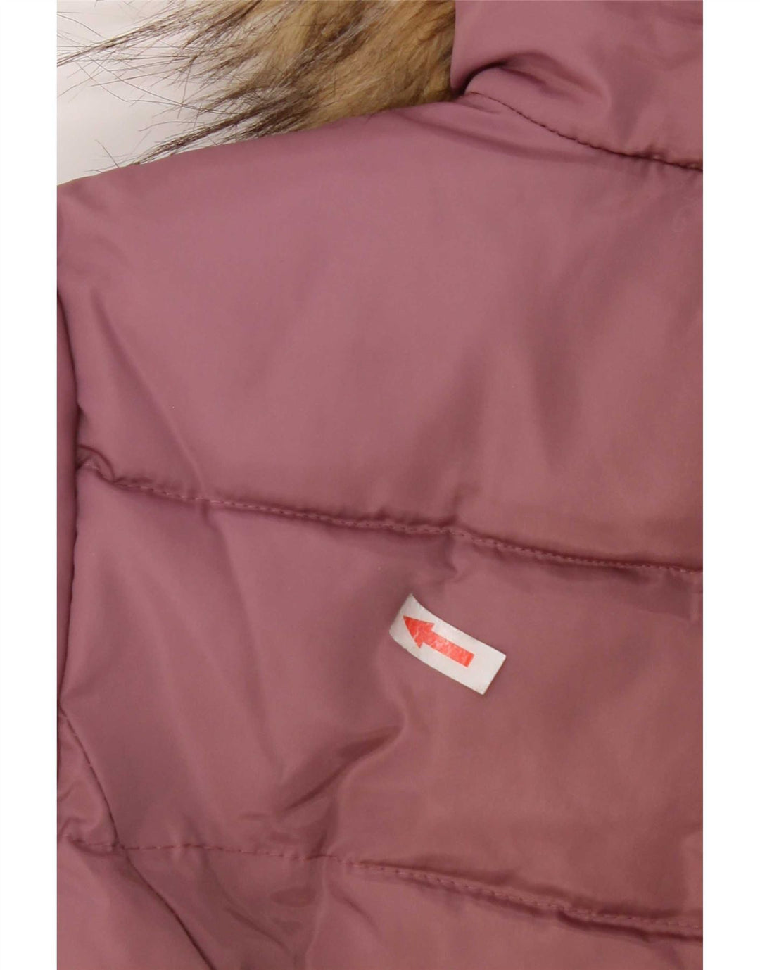 Dkny Piger Hætte Vatteret Frakke 10-11 År Medium Pink Polyester