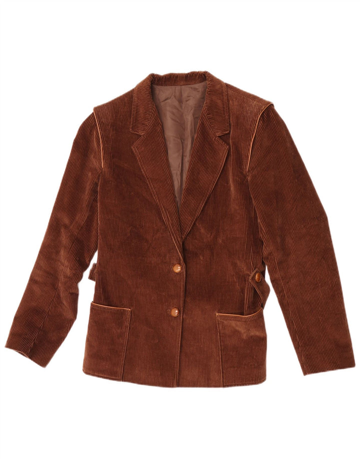 Carol Womens Corduroy 2-knaps blazerjakke IT 42 Mellembrun bomuld