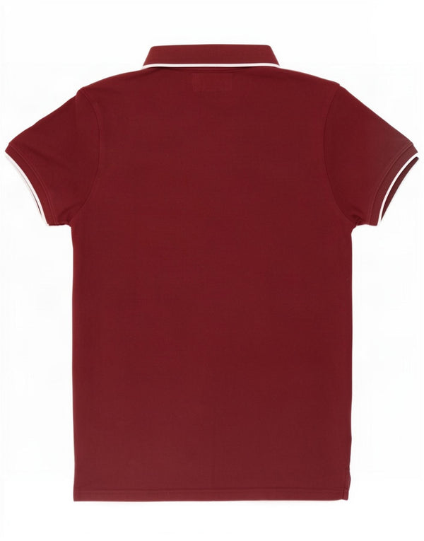 Jack Wills Poloshirt til mænd Medium Burgundy Cotton