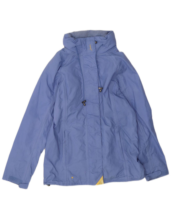 Joules Dame Hætte Oversized regnjakke UK 10 Small Blue Polyester