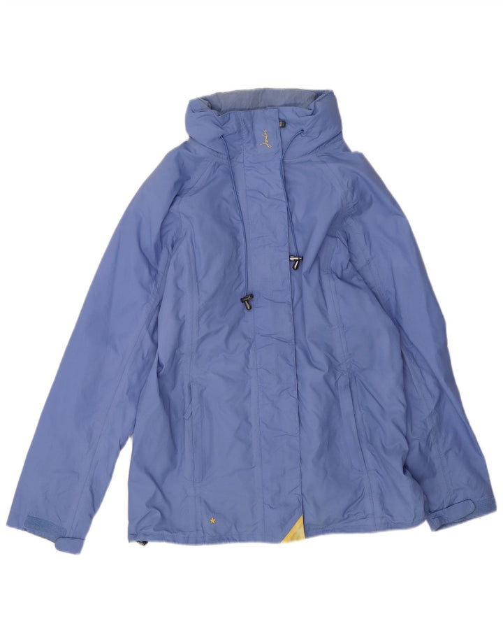 Joules Dame Hætte Oversized regnjakke UK 10 Small Blue Polyester