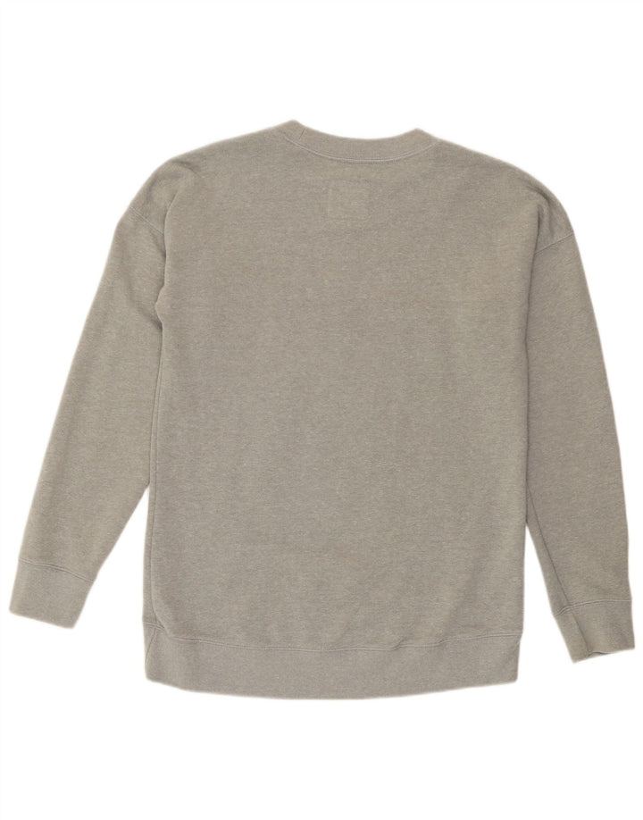 Jack Wills Dame Grafisk Oversized Sweatshirt Jumper UK 8 Lille Grå