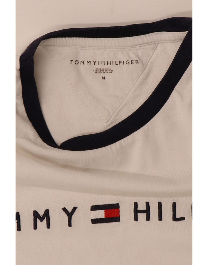 Tommy Hilfiger Herre grafisk T-shirt Top Medium White