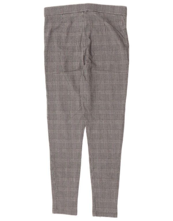 Zara Dame Skinny Chino Bukser Large W30 L27 Grå ternet