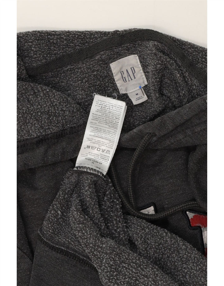 Gap Grafisk hættetrøje til mænd mellemgrå bomuld