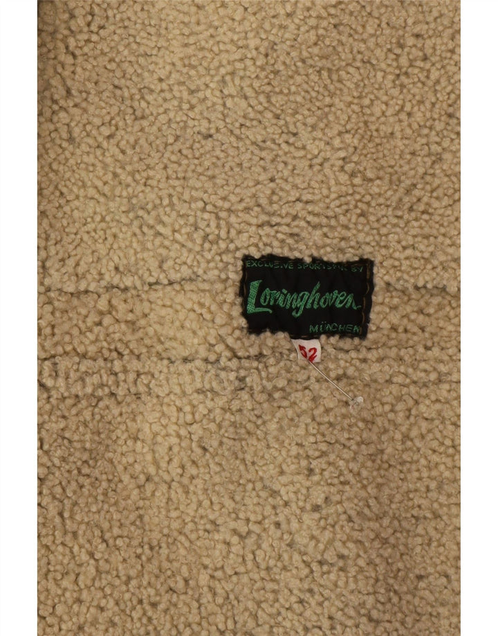 Loringhoven Herre Dobbeltradet Læderfrakke IT 52 XL Grøn