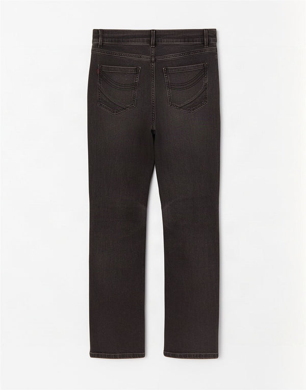 Marks & Spencer Womens Straight Jeans UK 10 Small W27 L29 Black Cotton