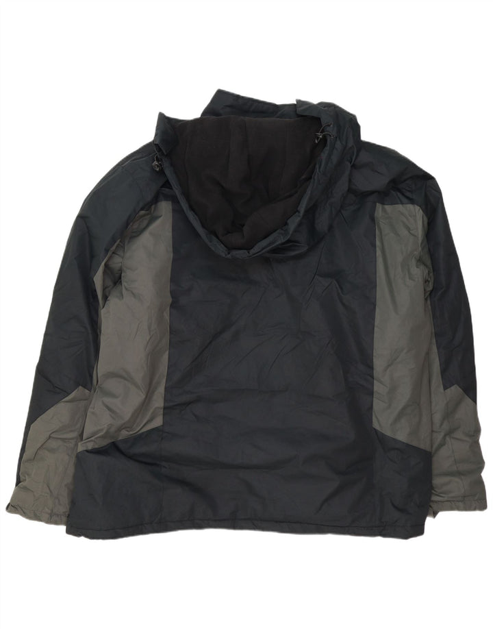 Mountain Warehouse Herre Hætte Skijakke UK 48 4XL Sort Colourblock