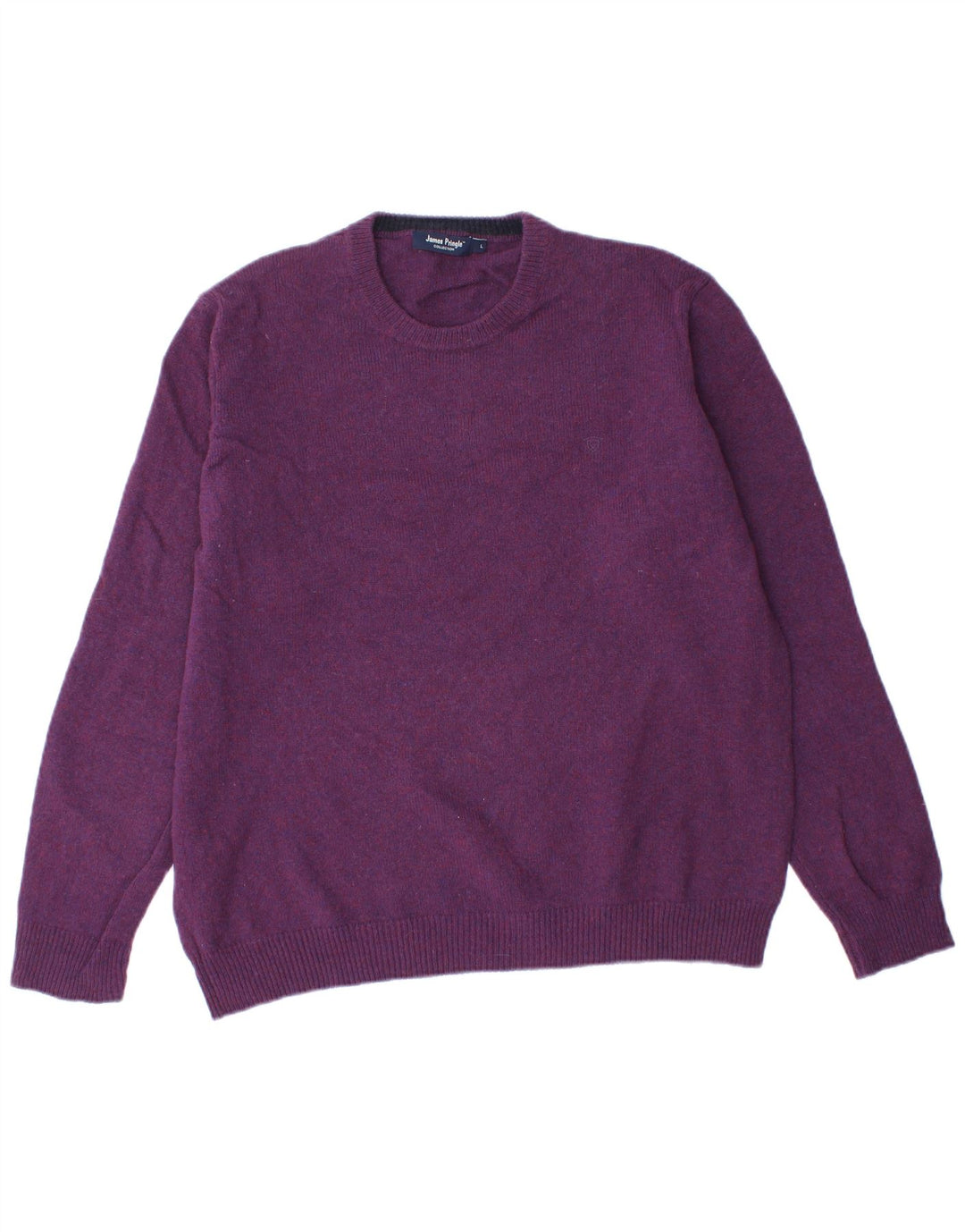 JAMES PRINGLE Herre sweater med rund hals, stor lilla uld