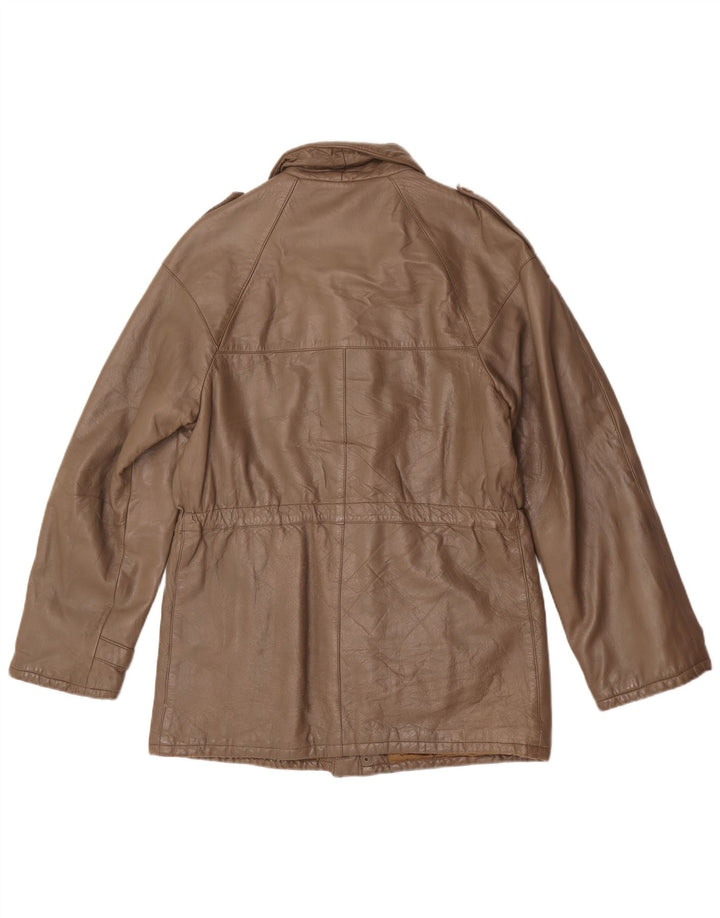 Benini Military Læderjakke til kvinder IT 48 XL Grå