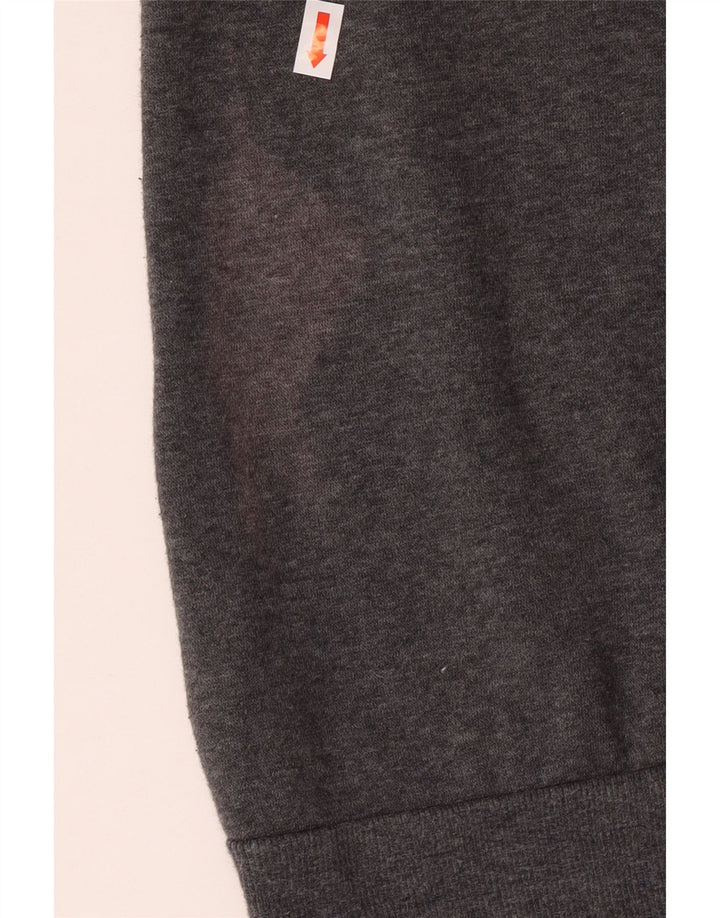 ADIDAS Piger Grafisk Sweatshirt Jumper 11-12 År Grå Bomuld