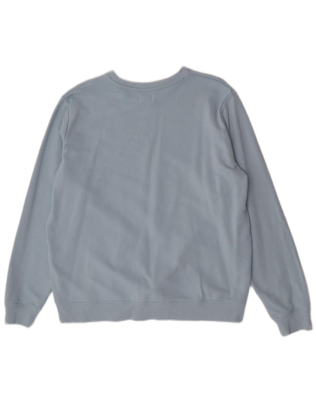 Wrangler Dame Grafisk Sweatshirt Jumper UK 16 Stor Blå Bomuld