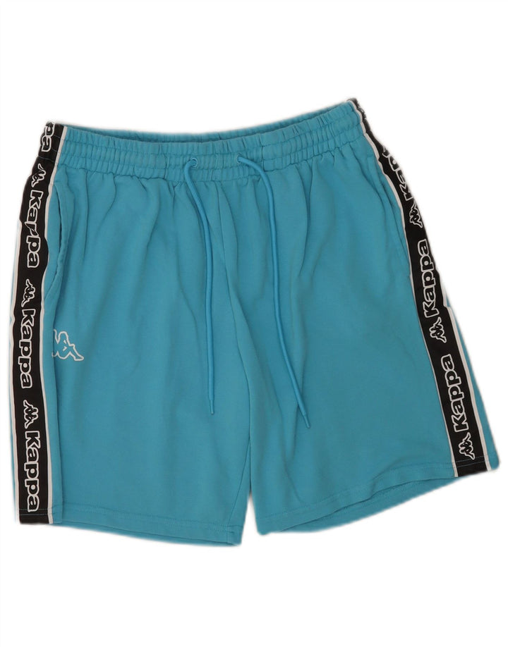 Kappa Herre grafiske sportsshorts Medium Blue Colourblock Bomuld