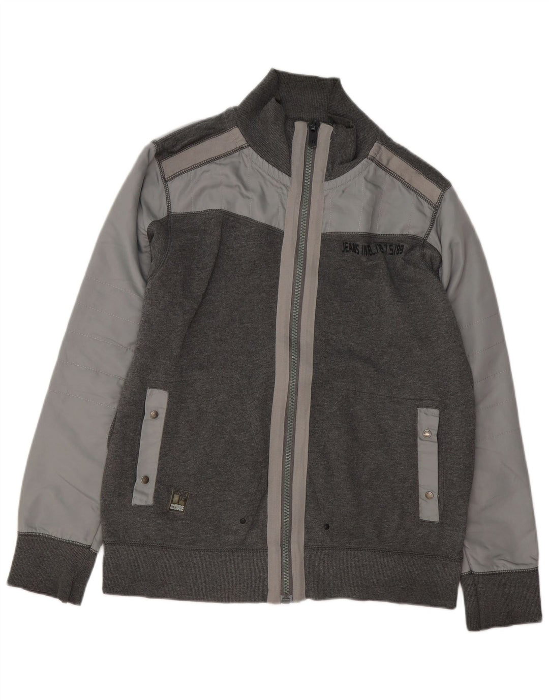 Jack & Jones Herre grafisk træningsdragt Topjakke XL Grå Colourblock Bomuld