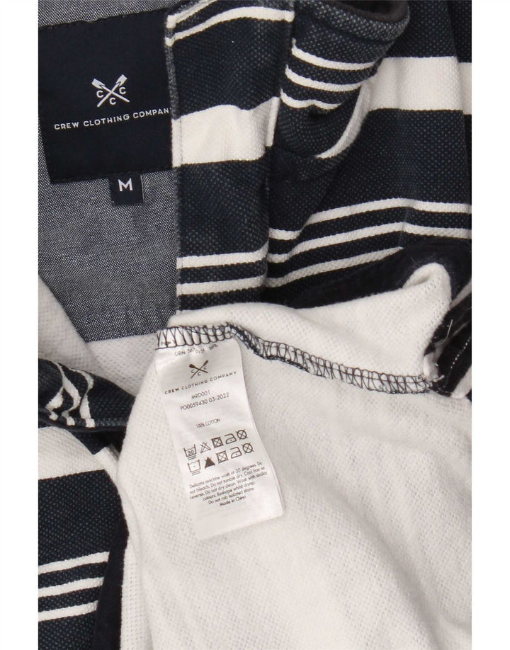 Besætningstøj Herre Zip Neck Sweatshirt Jumper Medium Navyblå stribet