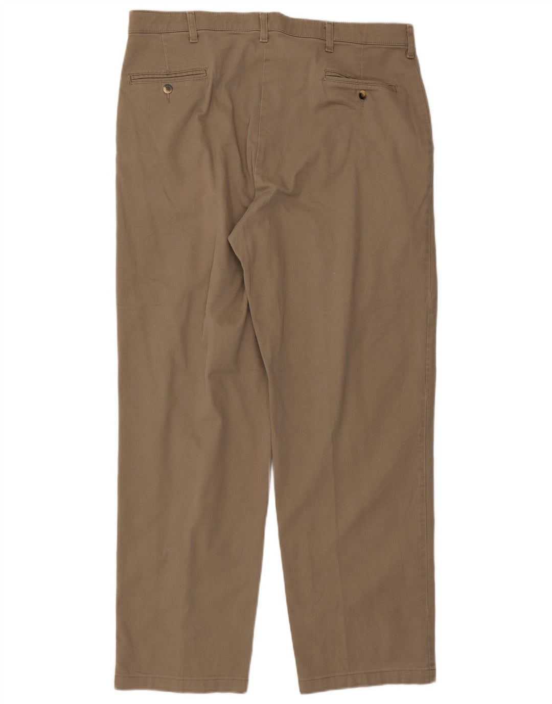 WRANGLER Herre Comfort Fit Pegged Chino Bukser W38 L32 Brun Bomuld