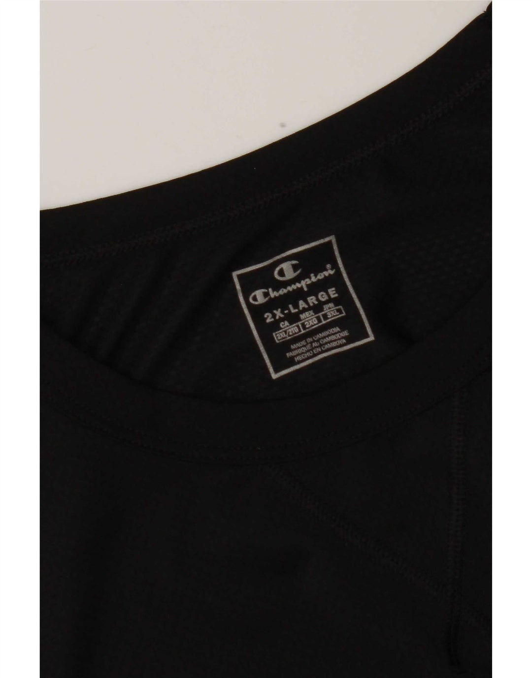 Champion Herre T-Shirt Top 2XL Sort