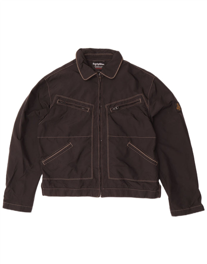 Refrigiwear Herre Cruzcampo Bomber Jacket UK 42 XL Sort Polyamid