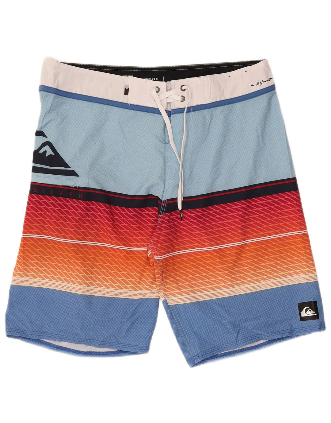 Quiksilver Grafiske svømmeshorts til mænd mellemblå stribet polyester