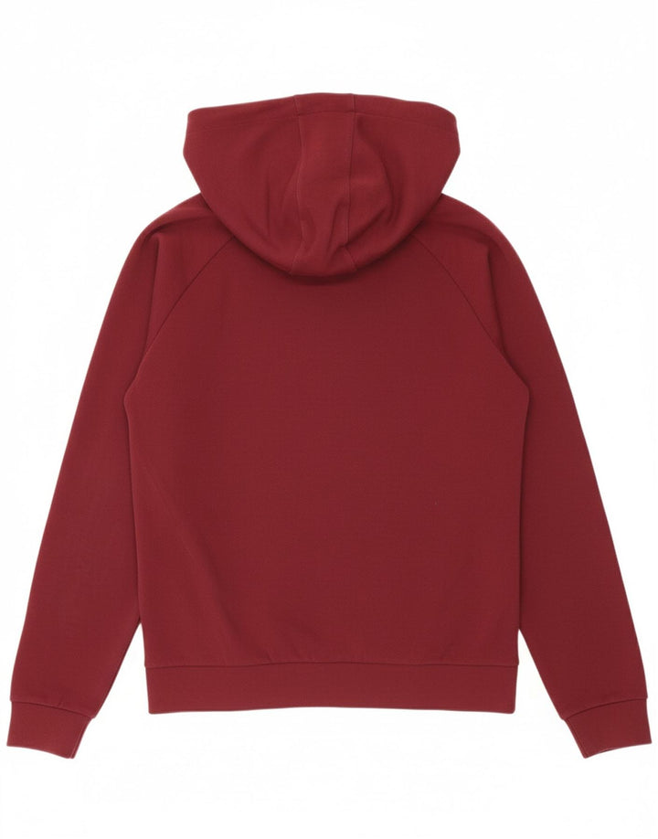JACK WILLS Mens Graphic Zip Hoodie Sweater Medium Burgundy