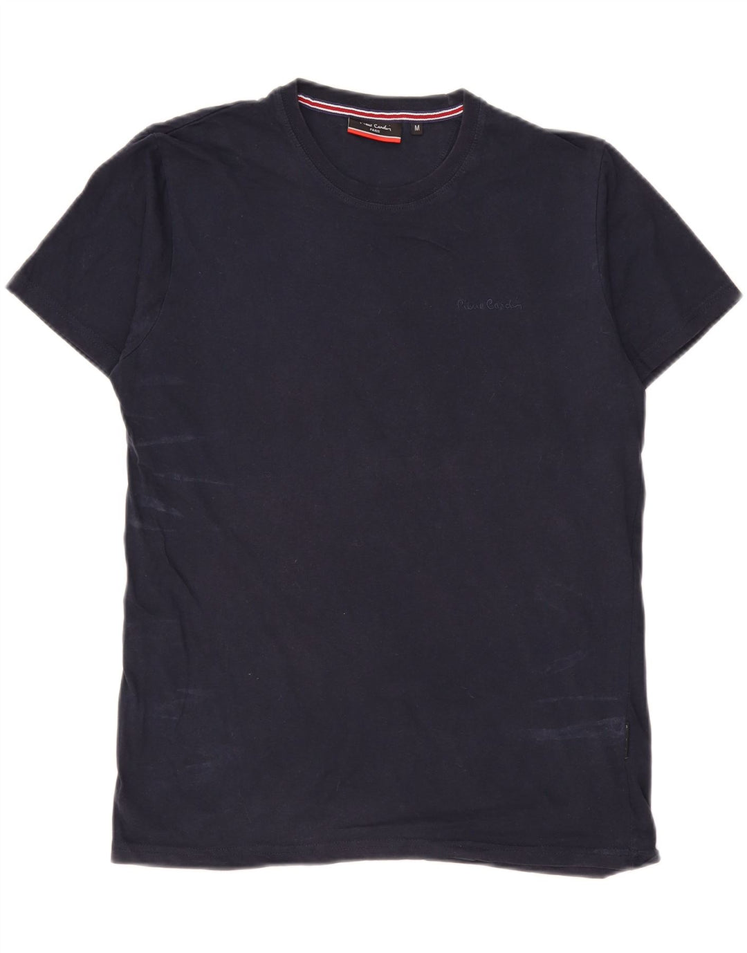 Pierre Cardin Herre T-shirt Top Medium Marineblå Bomuld