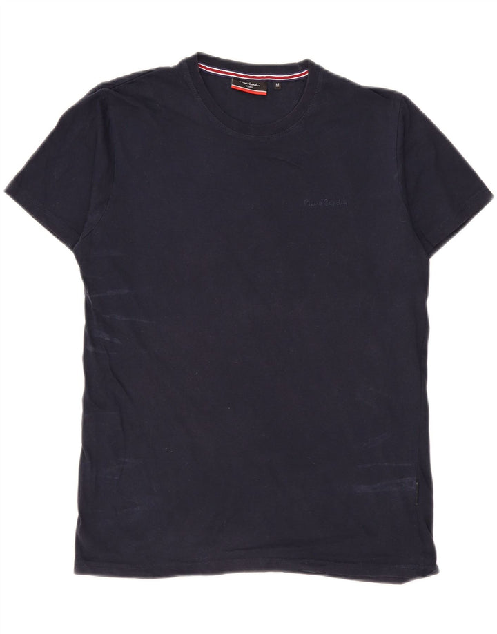Pierre Cardin Herre T-shirt Top Medium Marineblå Bomuld