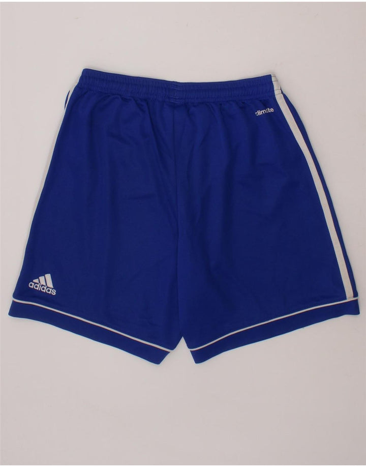 ADIDAS Boys Climalite Sport Shorts 11-12 Years  Blue Polyester Vintage Adidas and Second-Hand Adidas from Messina Hembry 
