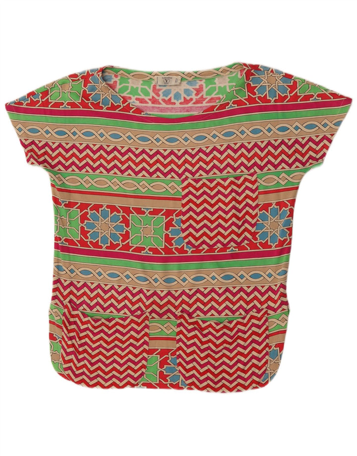 Valentino Damebluse Top IT 42 Medium Flerfarvet Geometrisk