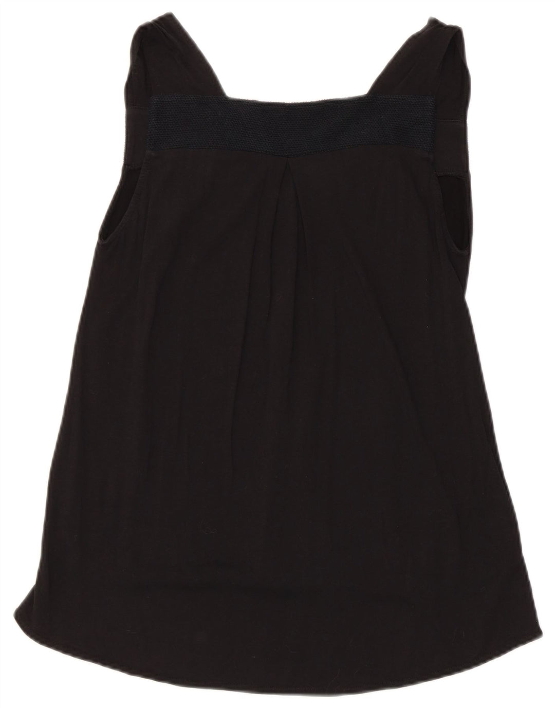 Zara Dame Ærmeløs Tunika Top UK 12 Medium Sort