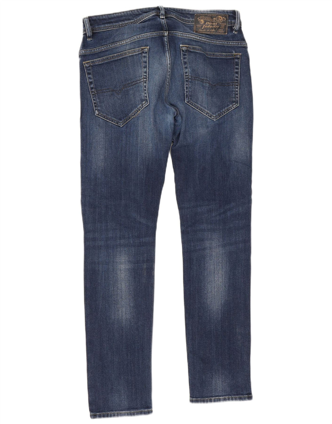 DIESEL Herre Thavar Slim Jeans W31 L29 Blå Bomuld