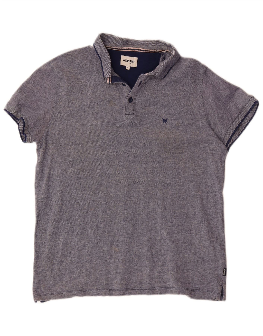 Wrangler Poloshirt til mænd Stor marineblå bomuld