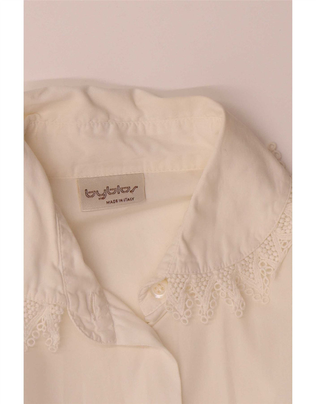 Byblos Dame Shirt Bluse UK 14 Medium White